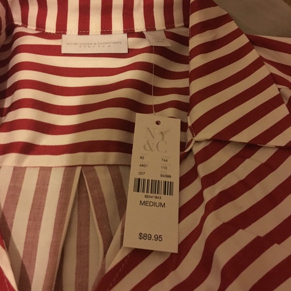 Ny & Co Long Checkered and Stripped Wrap Dress - Picture 2 of 2